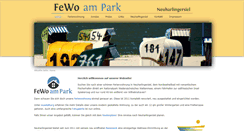 Desktop Screenshot of nordsee-fewo-am-park.de