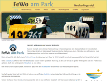 Tablet Screenshot of nordsee-fewo-am-park.de